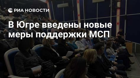 Меры поддержки МСП