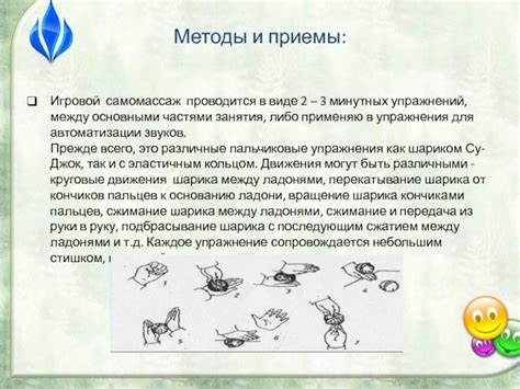 Методы применения ритмических упражнений в работе логопеда