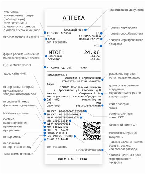 Назначение номера чека в кассовом чеке