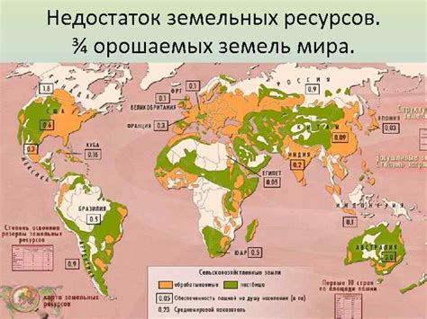 Недостаток земельных ресурсов