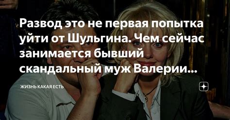 Новости о Шульгине: что делает бывший муж Валерии?