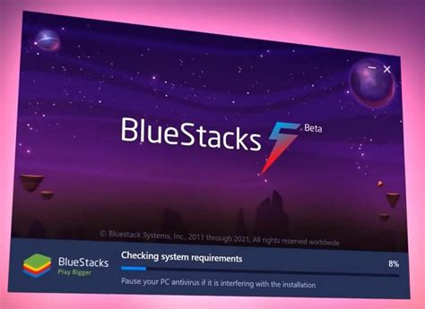 Обновите BlueStacks 5 до последней версии