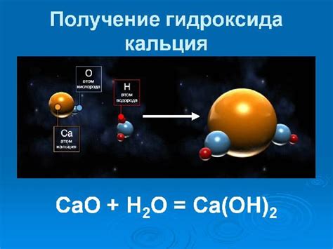 Образование гидроксида калия