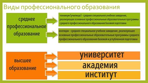 Образование и профессиональные требования