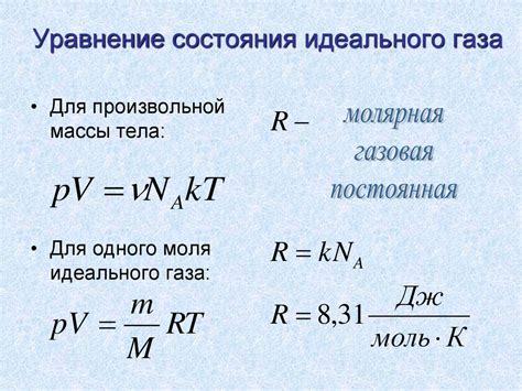 Объем и давление газа