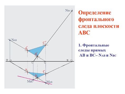 Определение гонения следа