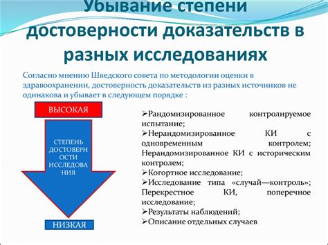 Определение достоверности доказательств