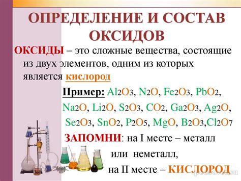 Определение и классификация оксидов