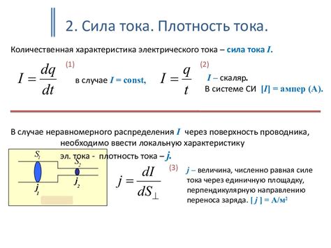 Определение и понятие плотности тока