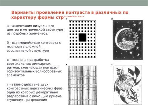 Определение и сущность приема контраста