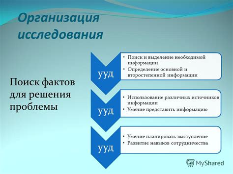 Определение основной проблемы и поиск решения