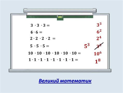 Определение понятия "n-ая степень числа а"