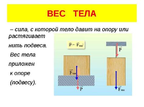 Определение понятия веса