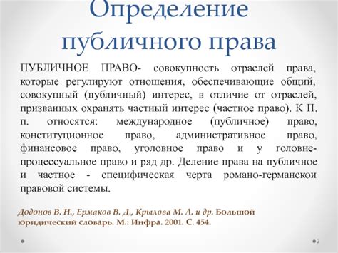 Определение публичного права Ульпианом