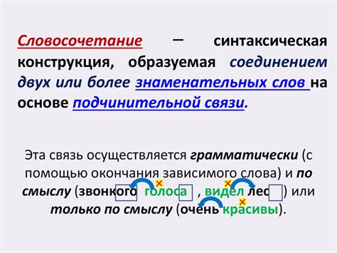 Определение сочетания знаменательного и служебного слов