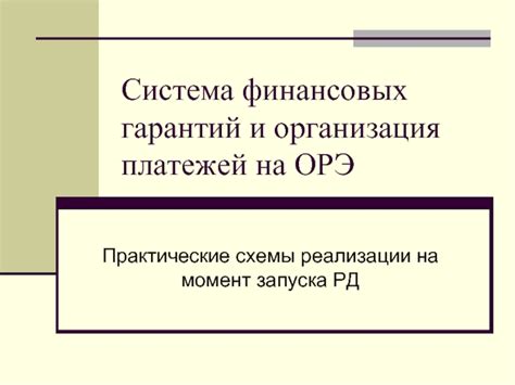 Организация платежей