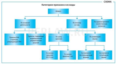 Организация приказов и их структура