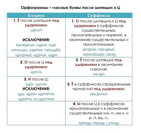 Орфографические правила для омонимов