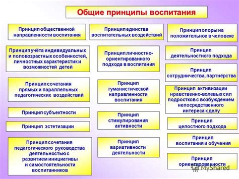 Основные принципы воспитания в концепции "от говорения к делу"