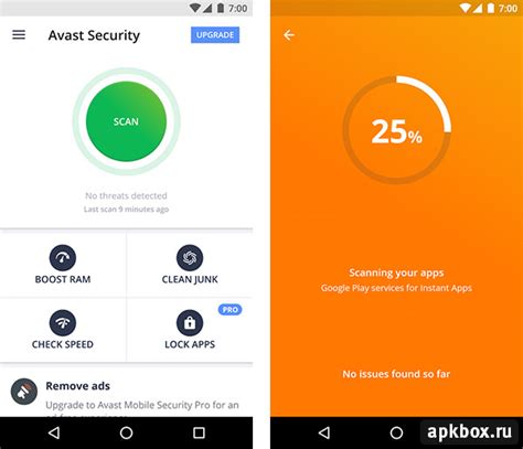 Основные функции Avast mobile security