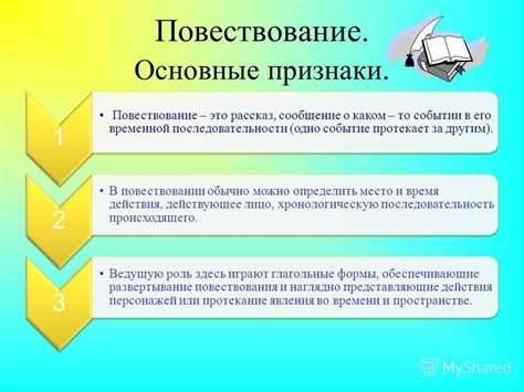 Основные характеристики повествования