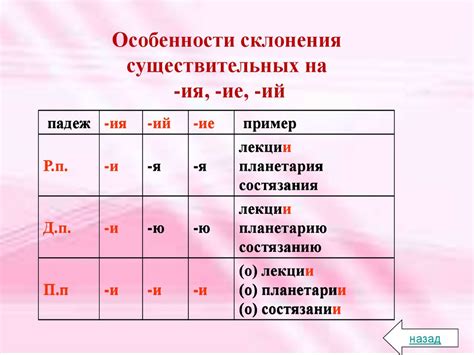 Особенности и функции имен существительных