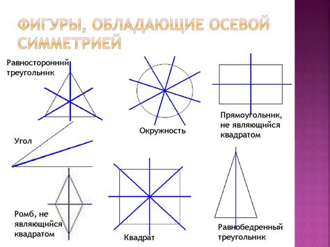 Особенности осевой симметрии