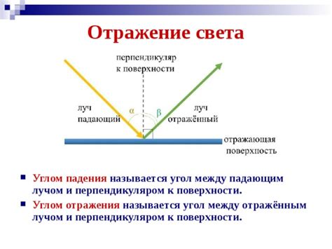 Отражение света и его влияние на организм