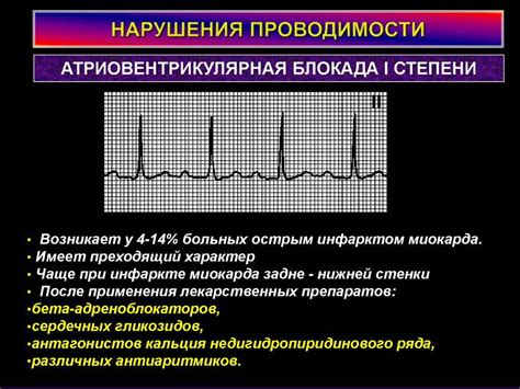 Первоначальное нарушение проводимости