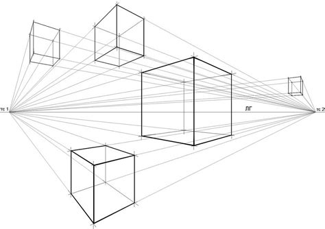 Перспектива и объем в рисунке