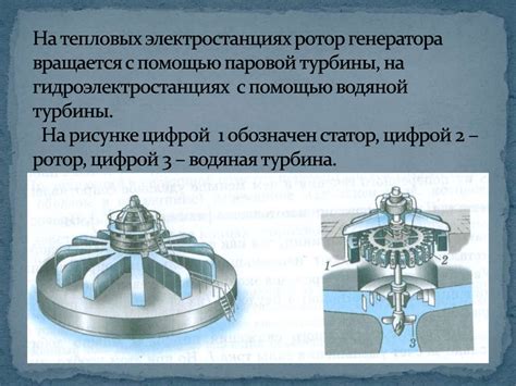 Получение тока на электростанциях