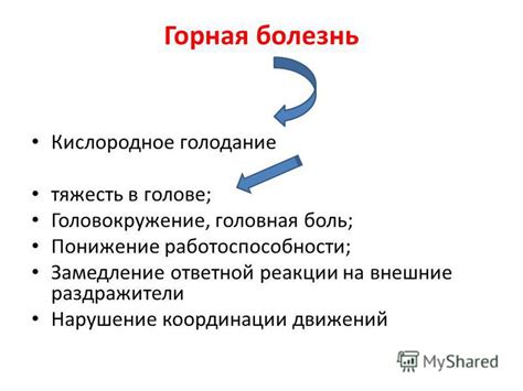 Понижение реакции и координации