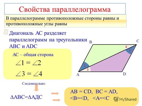 Понятие параллелограмма и его углы