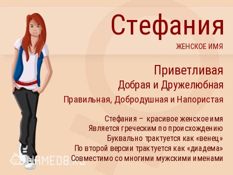 Популярность имени Стефания