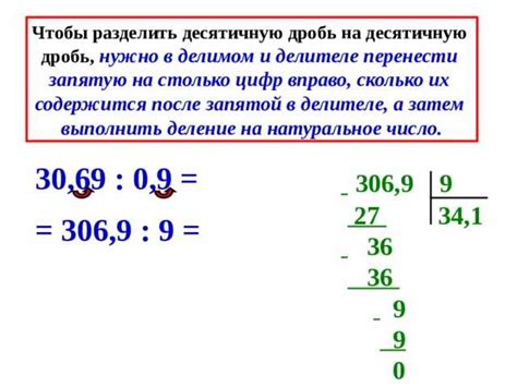 Правила деления без остатка