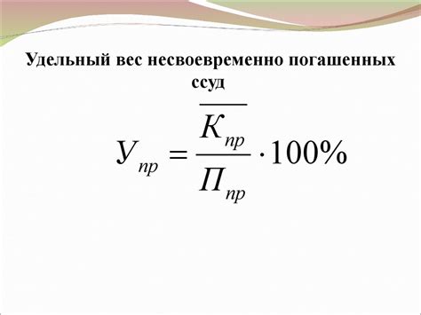 Представление понятия удельного веса в бухгалтерии