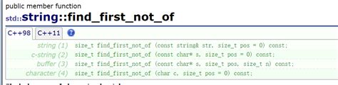 Применение функции find_first_not_of() в языке С++