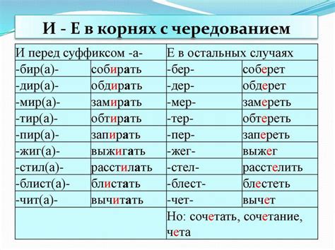 Примеры глаголов с орфограммой "е" в корне