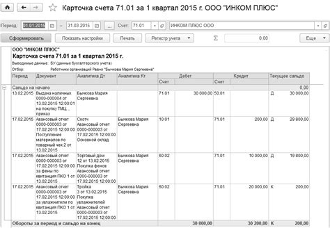 Примеры использования карточки 51 счета