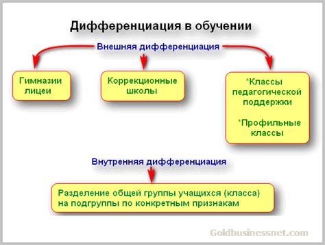 Примеры применения дифференциации в науке