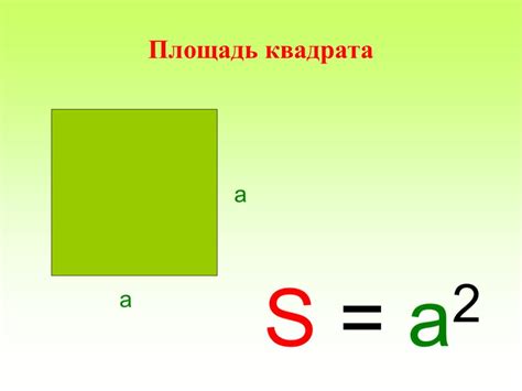 Примеры расчета площади квадрата 36 см