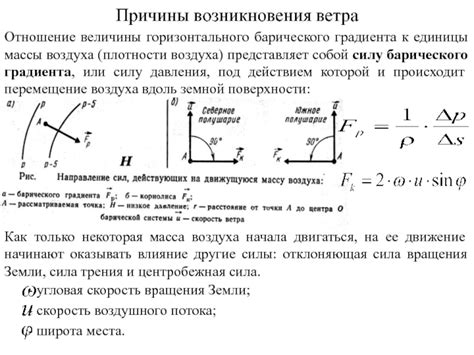 Причины возникновения М градиента