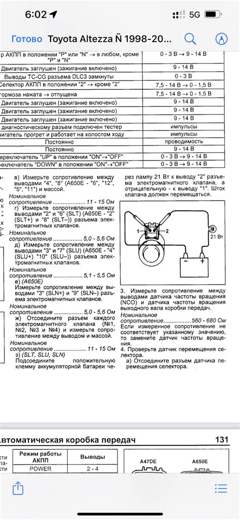 Проверка датчиков и клапанов