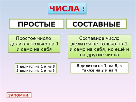 Простые и составные числа