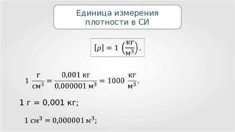 Процедура измерения плотности тока в СИ