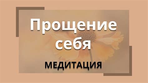 Прощение себя: важный этап на пути к новому началу