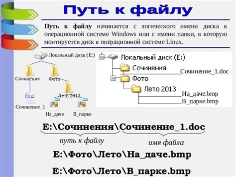 Путь к файлу в операционной системе Linux