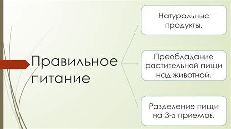 Разделение пищи на 5-6 приемов