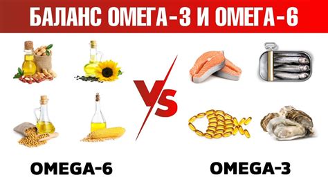 Различие между омега-3 и омега-6 кислотами