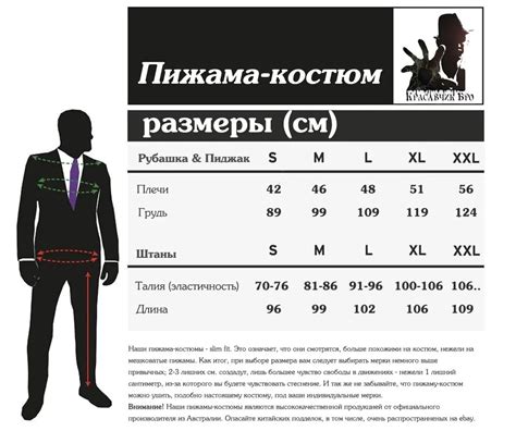 Размеры мужских костюмов: основные параметры для учета